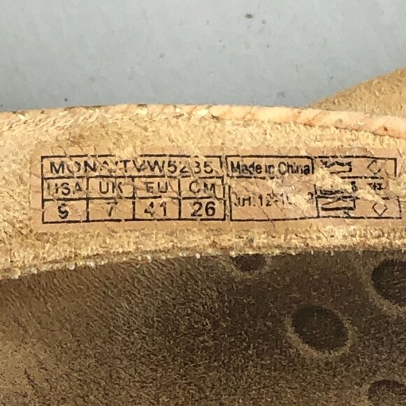 Vionic Women's Size 9 Mona Tan Cork Sole Open Toe Slip On Thong Flats Sandals - Picture 13 of 14